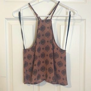 Bandana style themed crop top